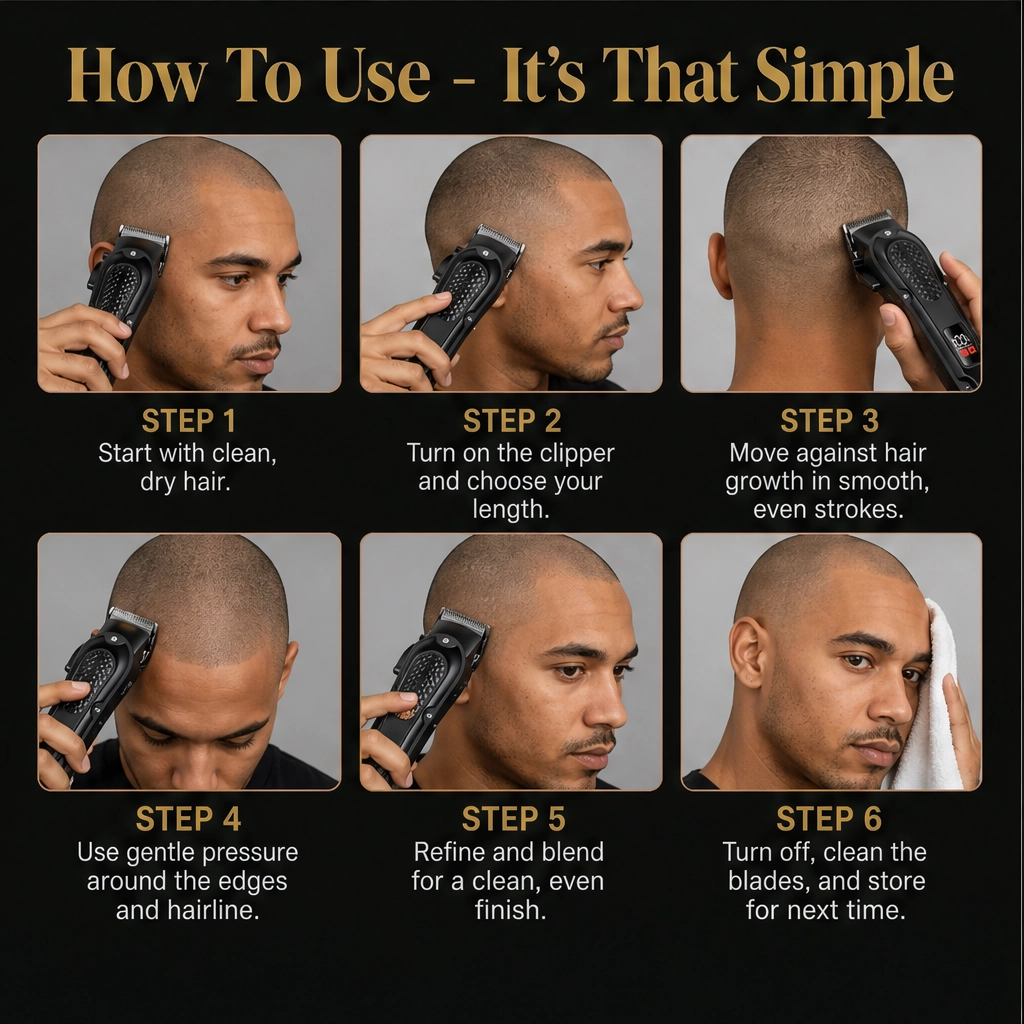 Honeblade – Self-Sharpening Blade All-in-One Cordless Hair &amp; Beard Trimmer + 50% OFF
