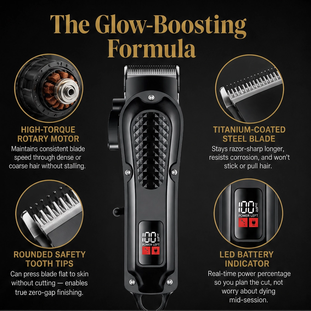 Honeblade – Self-Sharpening Blade All-in-One Cordless Hair &amp; Beard Trimmer + 50% OFF
