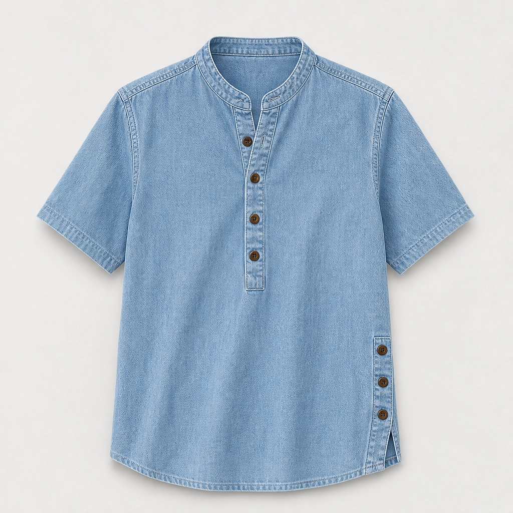 Willowmar – Soft Breathable Faux-Denim Short Sleeve Top for Women + 50% OFF