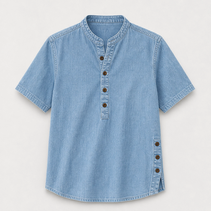 Willowmar – Soft Breathable Faux-Denim Short Sleeve Top for Women + 50% OFF