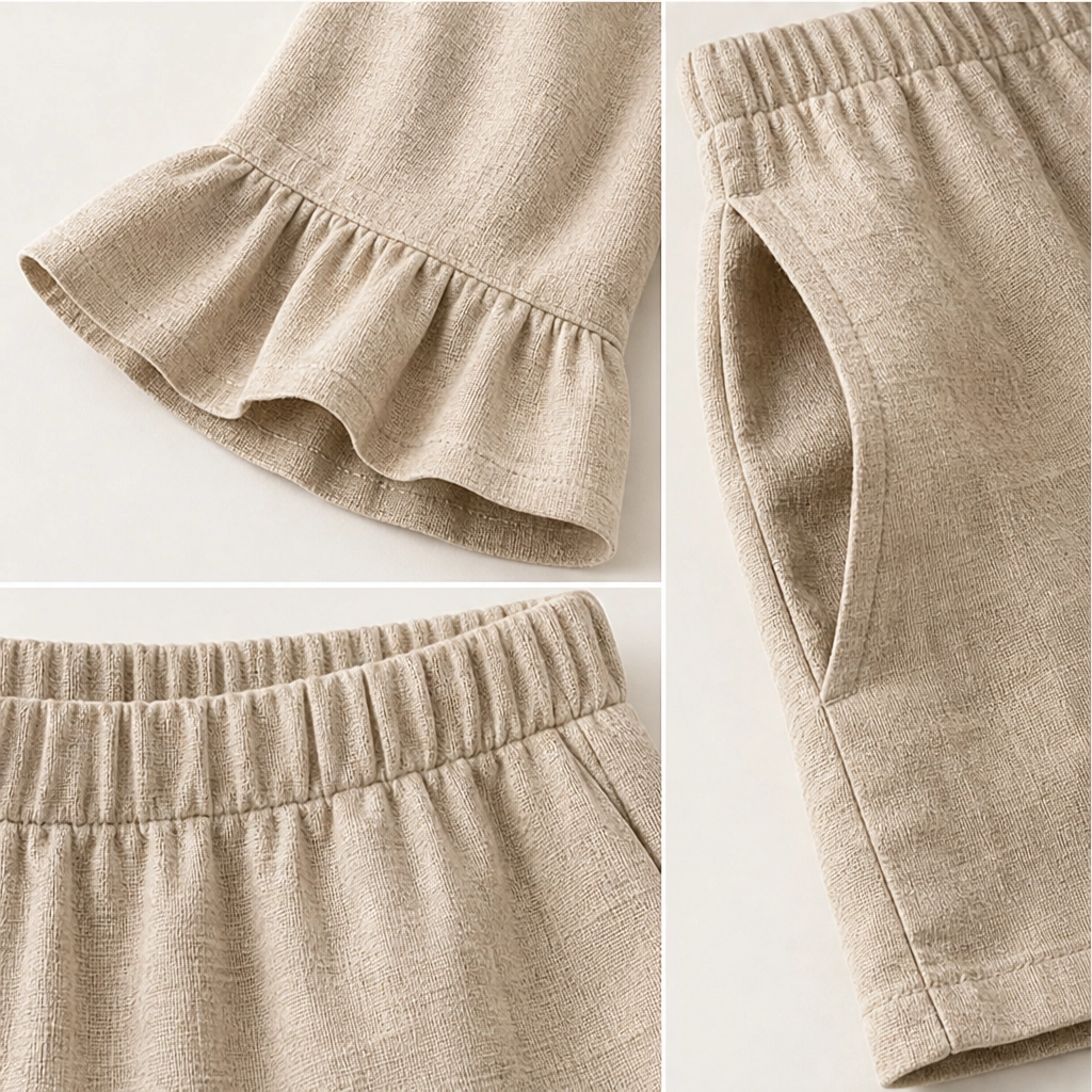 Sundale – Ruffle Sleeve Top &amp; Shorts Two-Piece Summer Set + 50% OFF