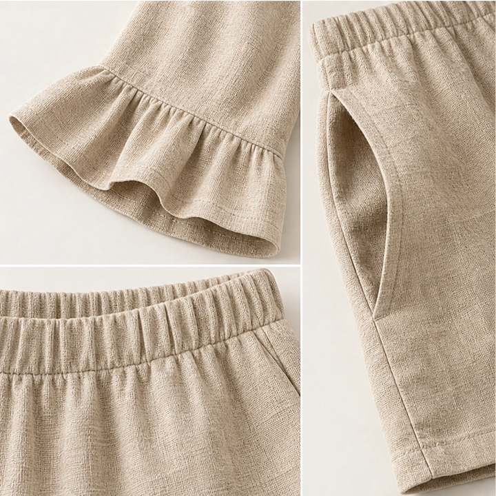 Sundale – Ruffle Sleeve Top &amp; Shorts Two-Piece Summer Set + 50% OFF