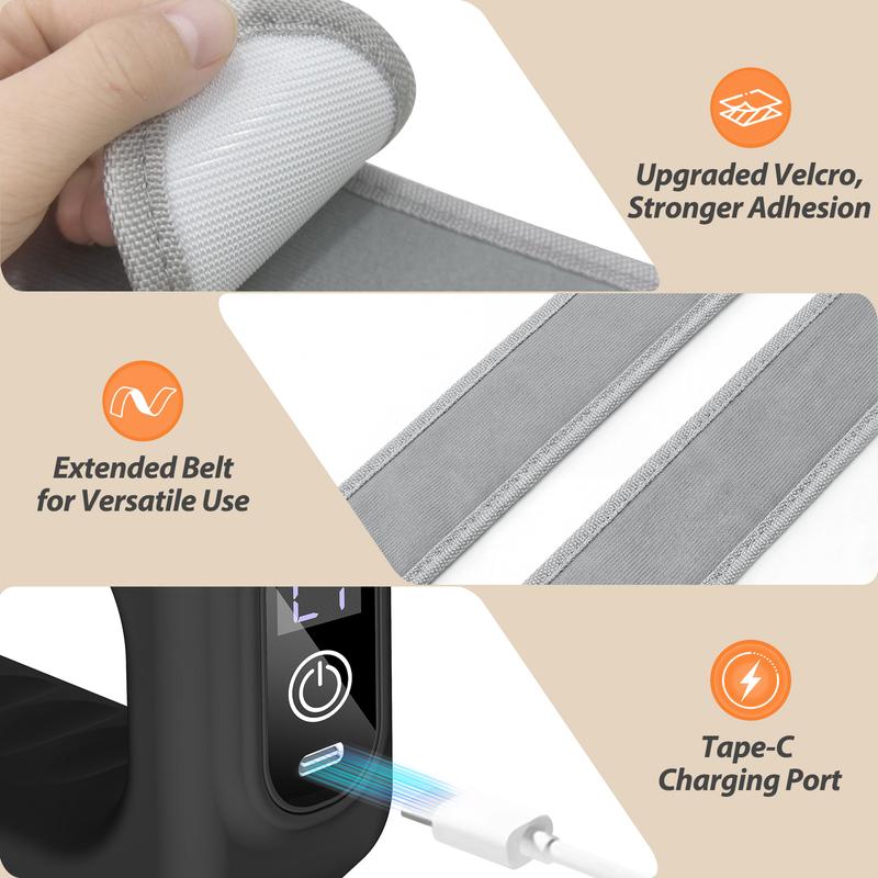 Kinetra – 3-in-1 Vibrating Fascia Ring Massager with Hands-Free Belt + 50% OFF