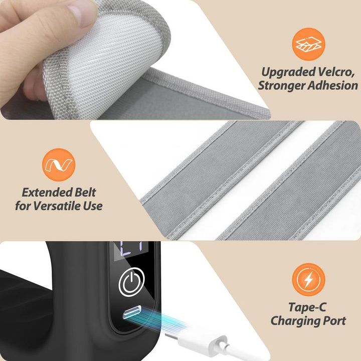Kinetra – 3-in-1 Vibrating Fascia Ring Massager with Hands-Free Belt + 50% OFF