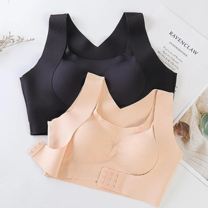 Arcelle – Front-Closure Cross-Back Wireless Posture Bra + 50% OFF
