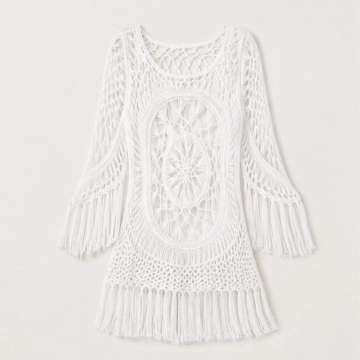 Marisole – Boho Crochet Tassel Beach Cover-Up + 50% OFF