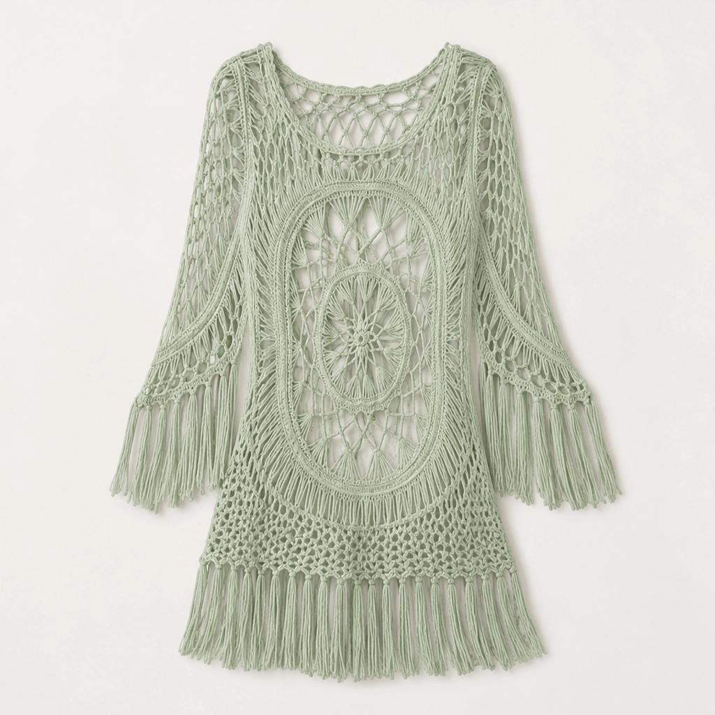 Marisole – Boho Crochet Tassel Beach Cover-Up + 50% OFF