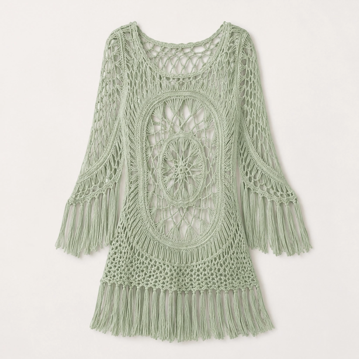 Marisole – Boho Crochet Tassel Beach Cover-Up + 50% OFF