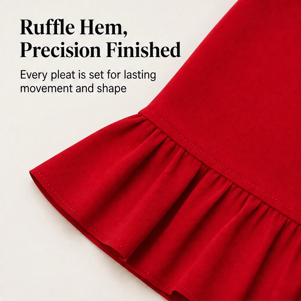 Verandah – Ruffle Hem Two Piece Set with Built-In Shorts + 50% OFF