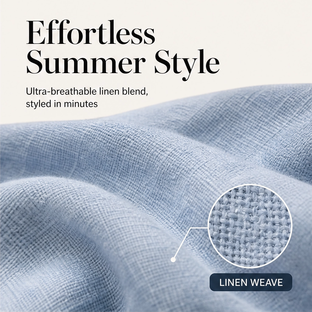 Duneport – Breathable Linen Blend Two-Piece Shirt &amp; Cargo Shorts Set + 50% OFF