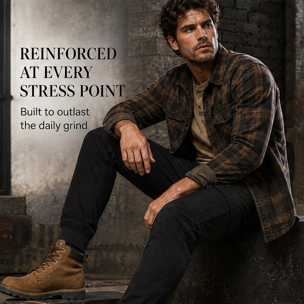 Ridgeline – High-Stretch 6-Pocket Cargo Joggers + 50% OFF