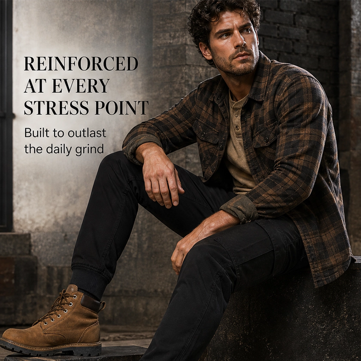 Ridgeline – High-Stretch 6-Pocket Cargo Joggers + 50% OFF