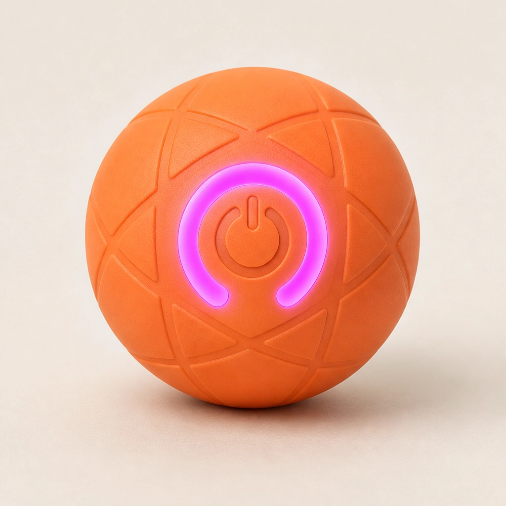 Frisk – Self-Moving Chase Ball for Small Dogs &amp; Puppies, USB-C Rechargeable LED Pet Toy + 50% OFF