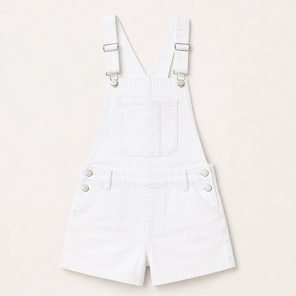 Indigobloom – Soft Stretch Denim Short Overalls with Adjustable Straps + 50% OFF