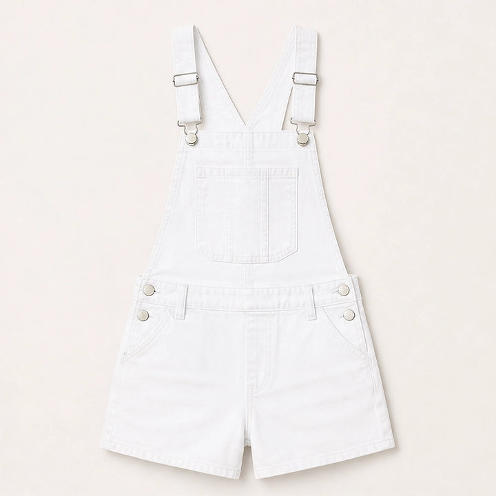Indigobloom – Soft Stretch Denim Short Overalls with Adjustable Straps + 50% OFF