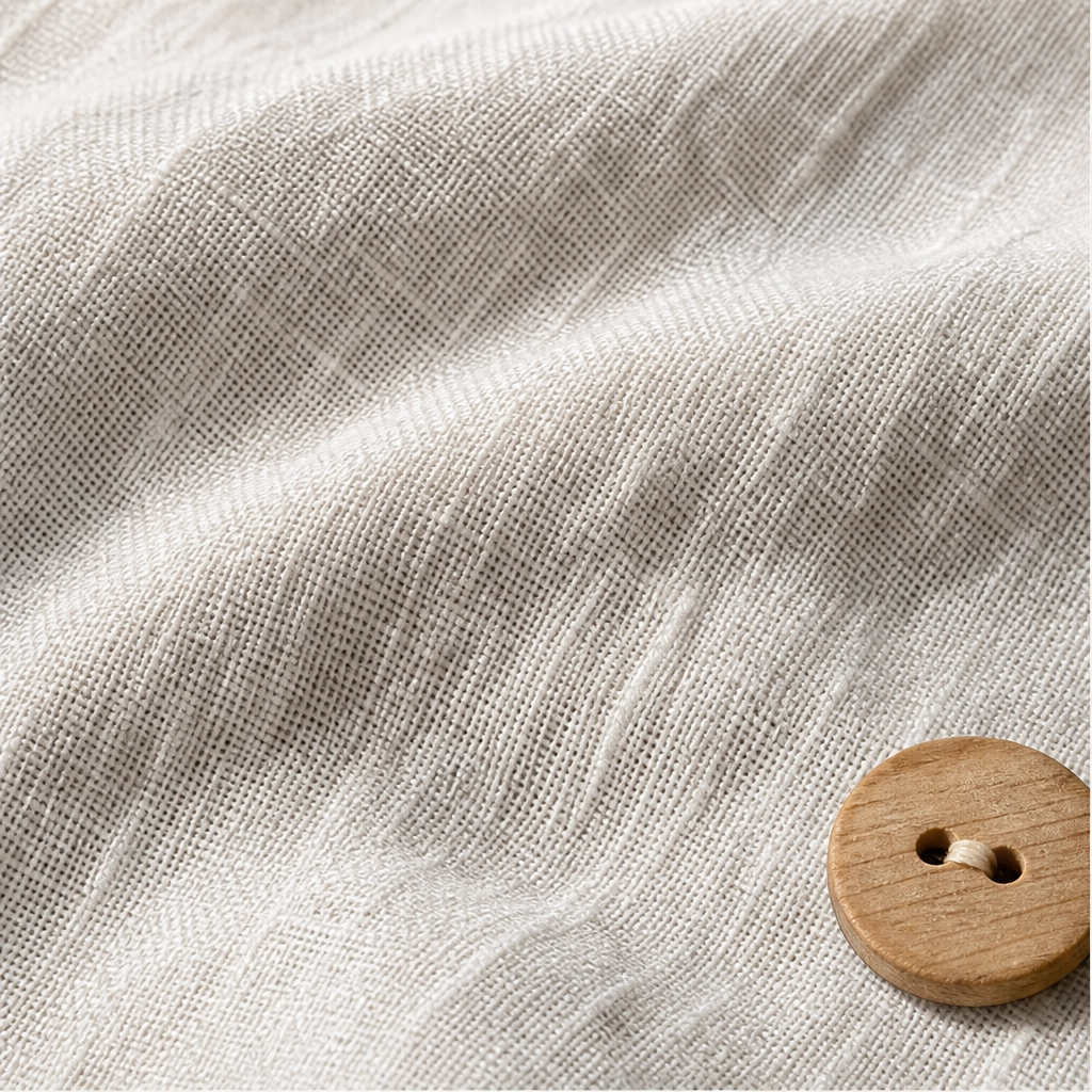 Linnea – Breathable V-Neck Button Top with Wooden Buttons + 50% OFF