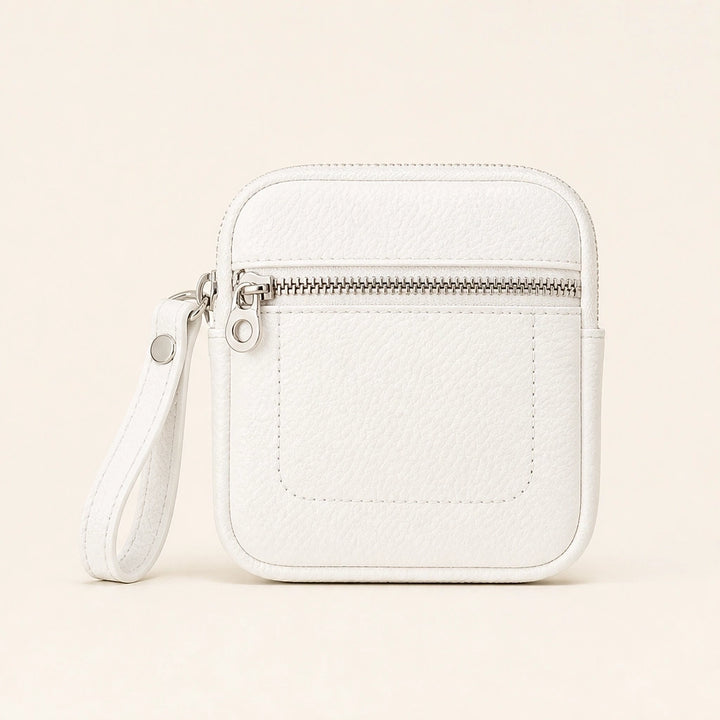 Pebblewick – Genuine Leather Mini Wallet with Double Zip &amp; Keyring + 50% OFF