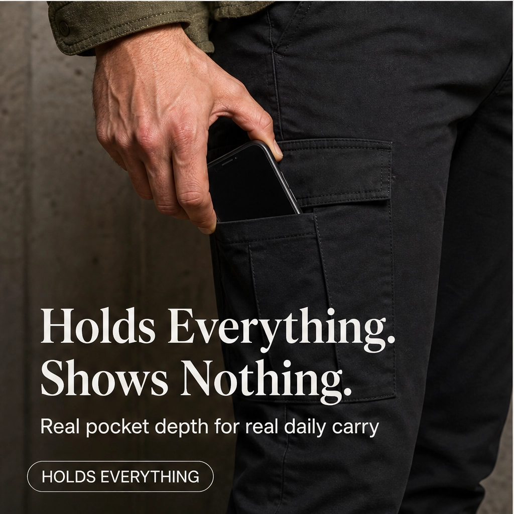 Ridgeline – High-Stretch 6-Pocket Cargo Joggers + 50% OFF