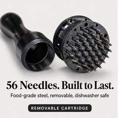 Searwell – Stainless Steel Needle Meat Tenderizer with Retractable Safety Guard + 50% OFF