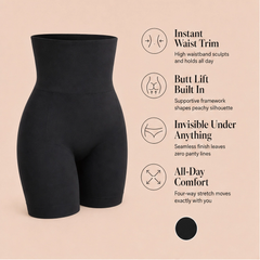 Sculptelle™ – High-Waist Tummy-Control Butt-Lifting Shaping Shorts + 50% OFF