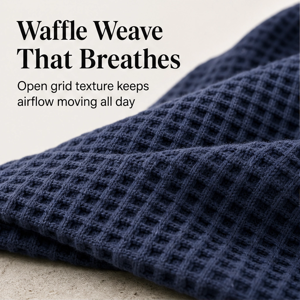 Weft – Waffle Knit Sleeveless Tank &amp; Shorts Set for Men + 50% OFF