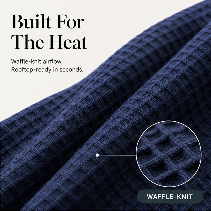 Weft – Waffle Knit Sleeveless Tank &amp; Shorts Set for Men + 50% OFF