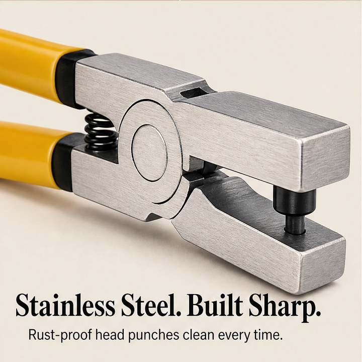 Punchwell – Portable Leather Hole Punch Plier for Watch Straps, Belts &amp; Shoes + 50% OFF