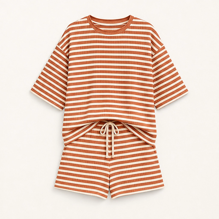 Sundé – Waffle-Knit Breathable 2-Piece Lounge Set with Real Pockets + 50% OFF