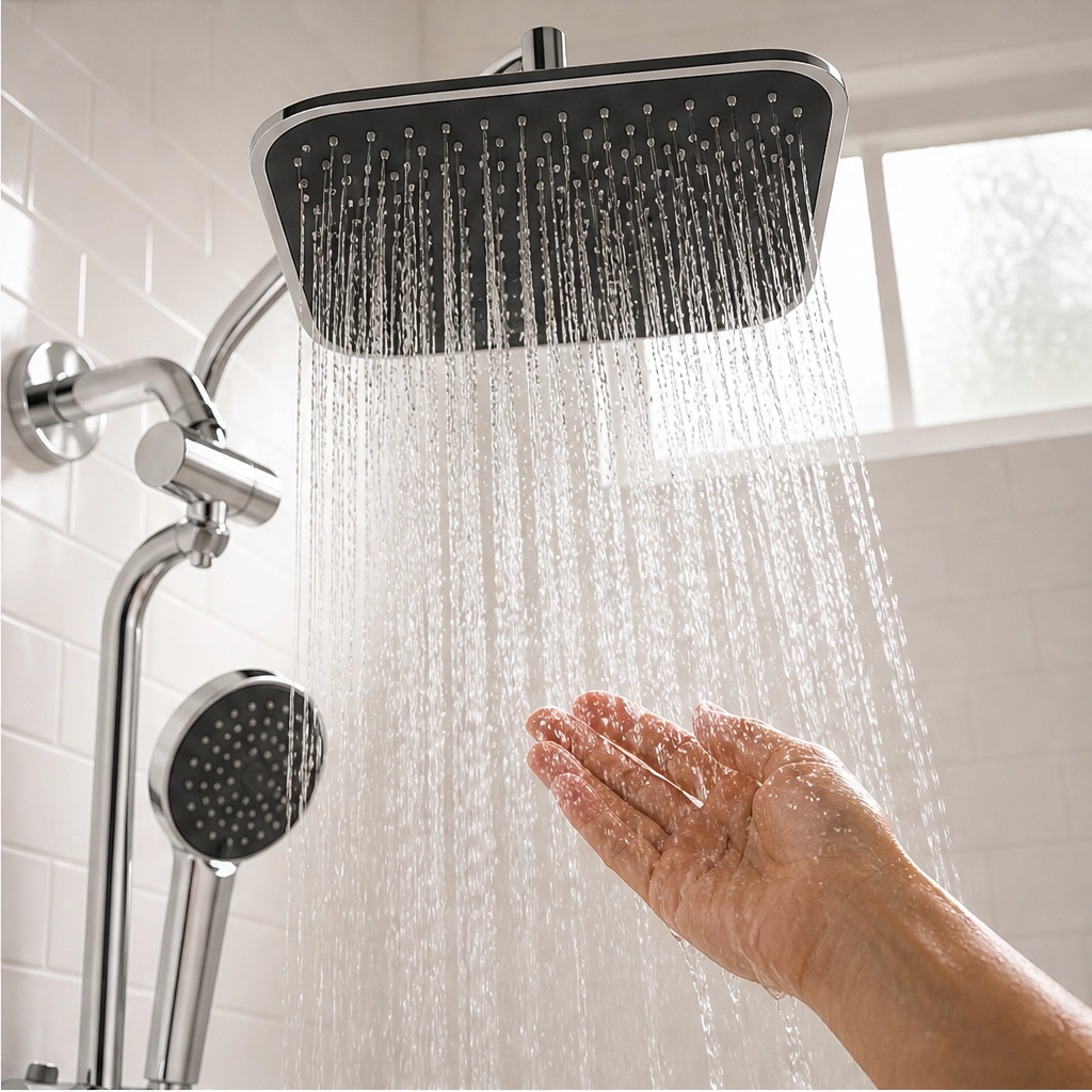 Monsora – 3-Way Air-In Rainfall &amp; Handheld High-Pressure Shower Head Combo + 50% OFF
