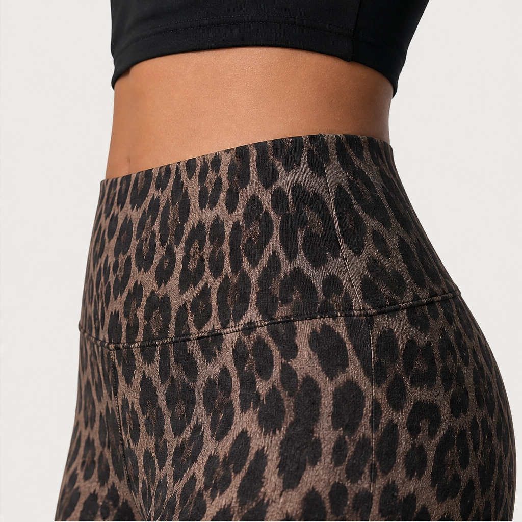 Sableau – Leopard-Print Chiffon Wide-Flare Trousers+ 50% OFF
