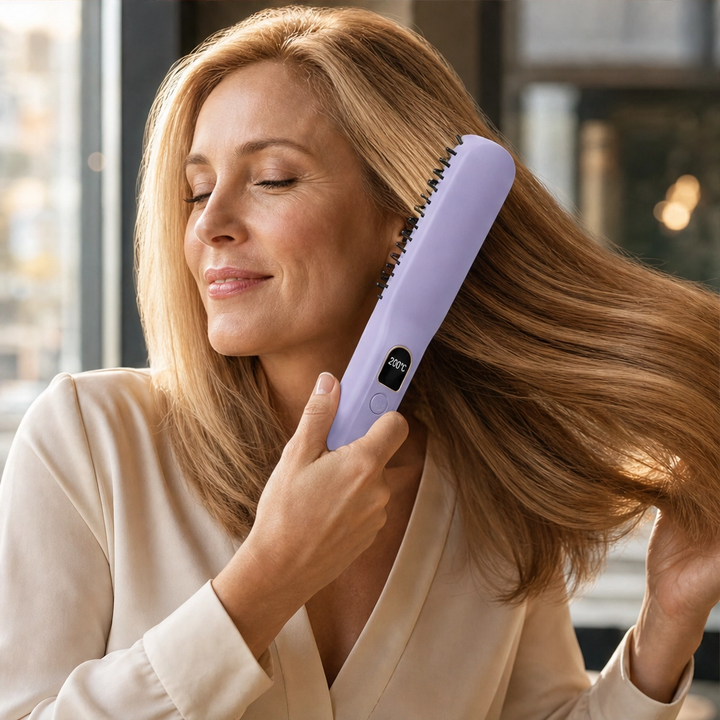 Lustre – Cordless Heated Straightening Comb with Ionic Care &amp; 30-Second Heat-Up + 50% OFF