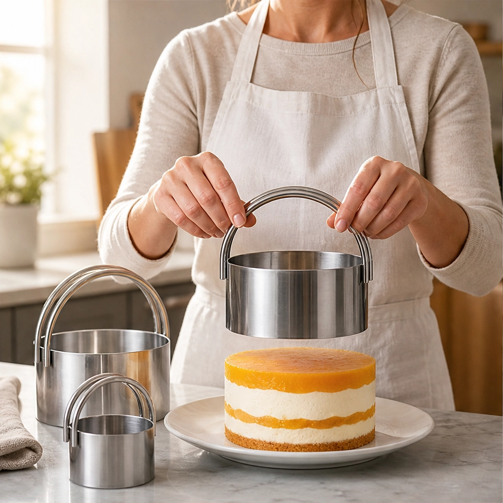 Hearthen – Sharp-Edge 5-Piece Stainless Steel Pastry &amp; Biscuit Cutter Set + 50% OFF