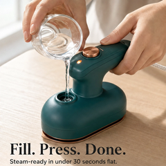 Crispa – Mini Portable Steam Iron with Titanium Plate & Dual Dry/Steam Modes + 50% OFF