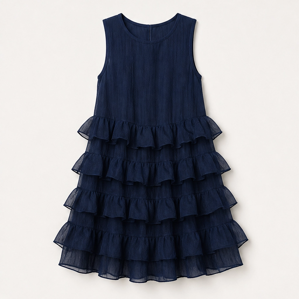 Solará – Lightweight Tiered Ruffle Chiffon Mini Dress + 50% OFF