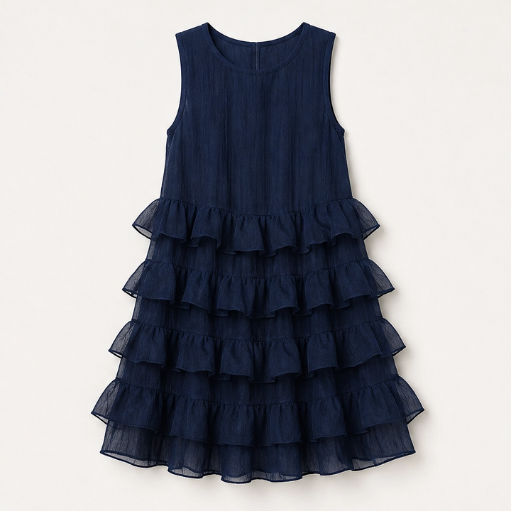 Solará – Lightweight Tiered Ruffle Chiffon Mini Dress + 50% OFF