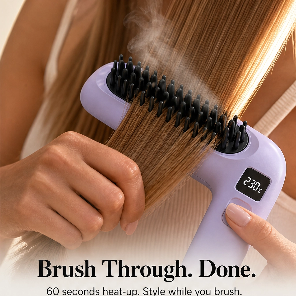 Lustre – Cordless Heated Straightening Comb with Ionic Care &amp; 30-Second Heat-Up + 50% OFF