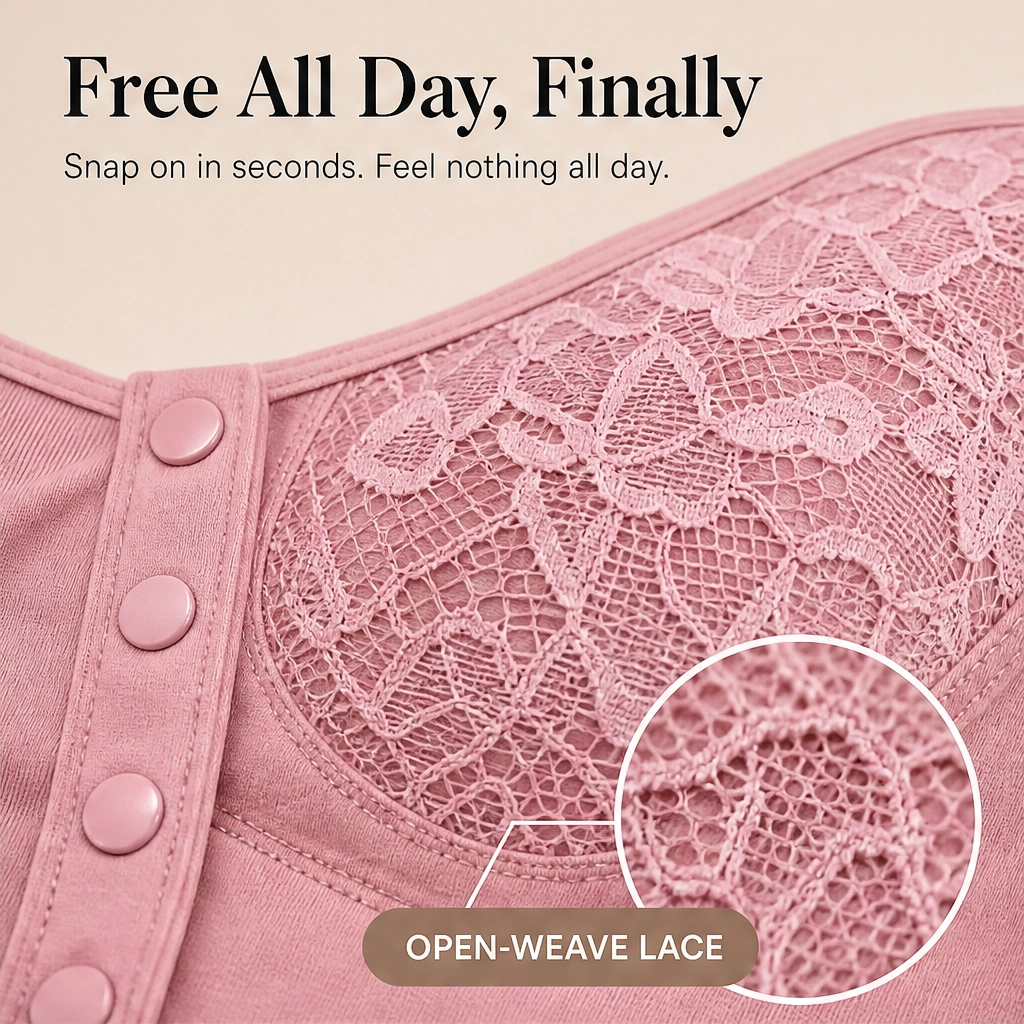Calla – Wireless Front-Button Full-Support Comfort Bra + 1+1 FREE