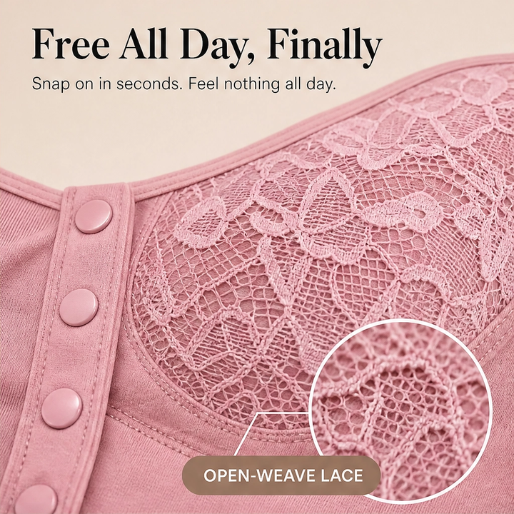 Calla – Wireless Front-Button Full-Support Comfort Bra + 1+1 FREE