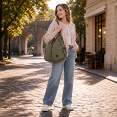 Rovena – 3-Way Convertible Drawstring Tote Backpack + 50% OFF