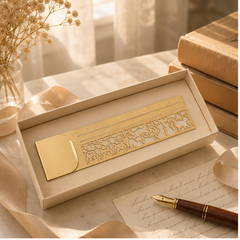 Purrline – 2-in-1 Brass Cat Bookmark & Ruler + 1+1 FREE
