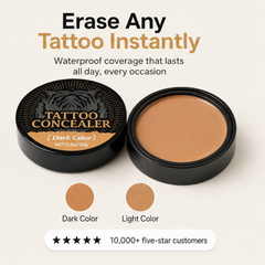 Camoura – Waterproof Dual-Shade Blend Concealer Cream for Tattoos & Scars + BUY 1 + PICK 1 FREE COLOR