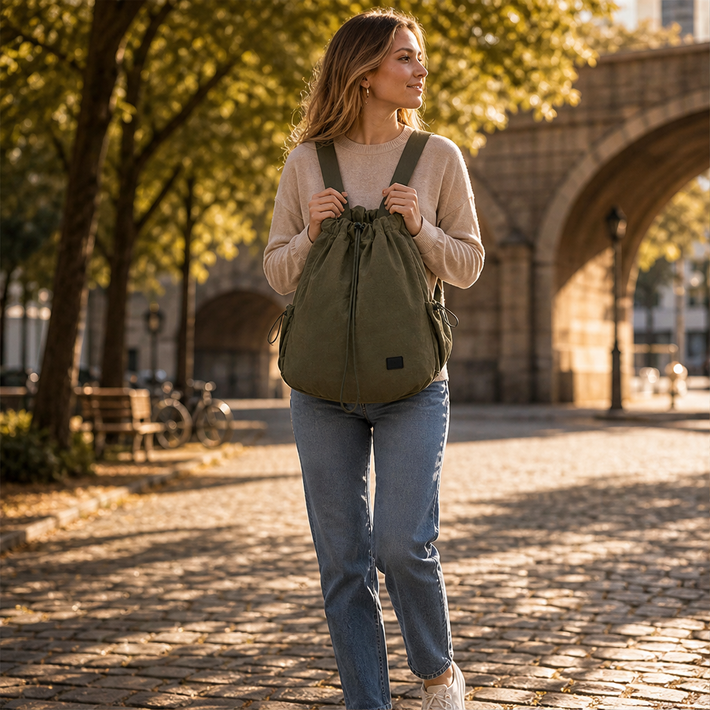 Cordelli – Slouchy Three-Way Drawstring Tote Backpack + 50% OFF lifestyle