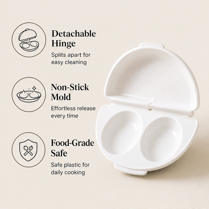 Eggette – 2-in-1 Microwave Omelet &amp; Egg Cup Maker + 50% OFF features