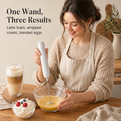 Frothelle – 3-Speed USB Rechargeable Handheld Milk Frother + 50% OFF