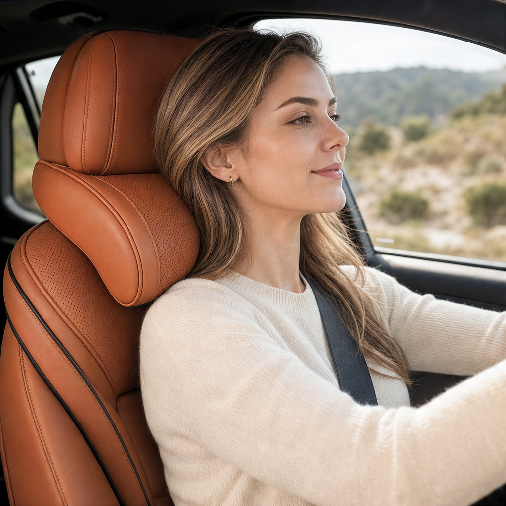Nuvora – Memory Foam 3D Neck Support Car Headrest Pillow + 50% OFF lifestyle