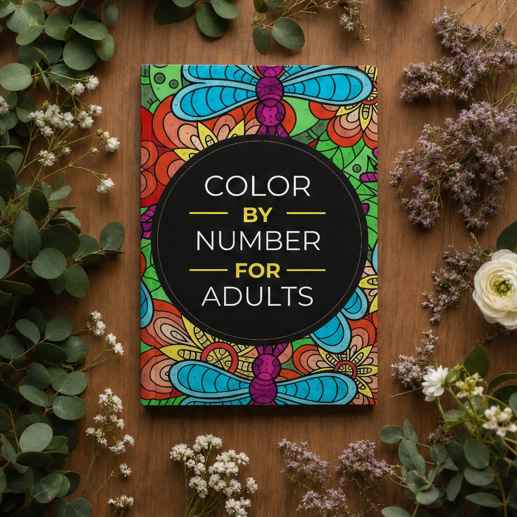 Calmshade – Bold Line-Art Color-by-Number Coloring Bundle for Adults + 50% OFF lifestyle