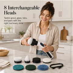 SpinCraft – Rechargeable Spin Brush with 7 Interchangeable Heads