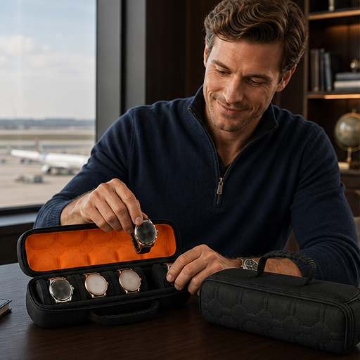 Casewick – Hard-Shell 4-Slot Watch Travel Case + 50% OFF lifestyle
