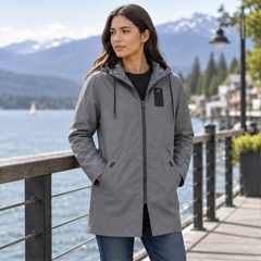 Marlowick – Water-Repellent Hooded Mid-Length Coat + 50% OFF