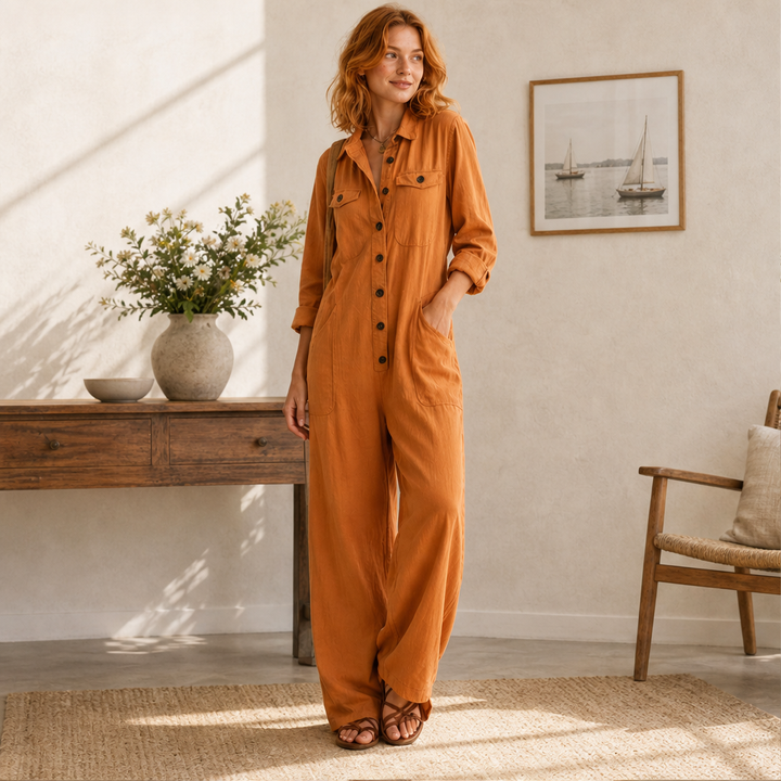Fieldbury – Relaxed Wide-Leg Cargo Jumpsuit + 50% OFF lifestyle
